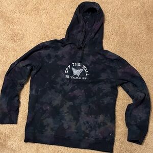 Vans Black and Purple Tie-Dye Hoodie
